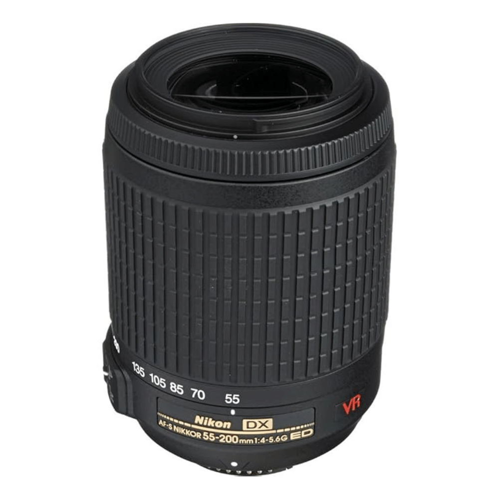 Nikon 55-200 mm Telephoto Zoom Lens - Refurbished Good - Black - Refurbished