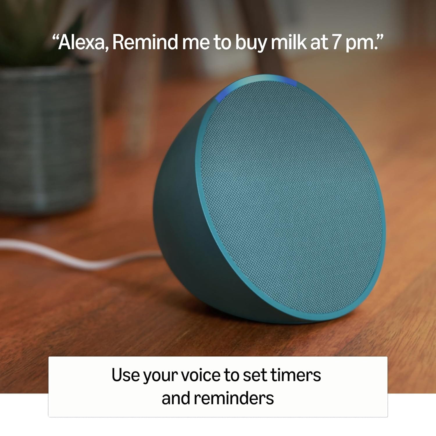 Amazon Echo Pop with Bluetooth and Alexa - Refurbished Superb - Black_Black_Top_86706