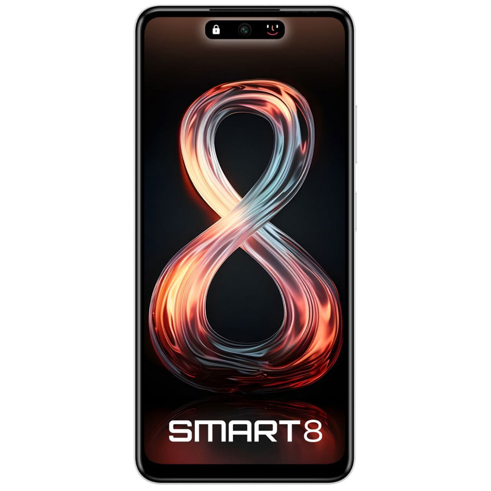 Infinix Smart 8 - Refurbished_Galaxy White_Front_51961