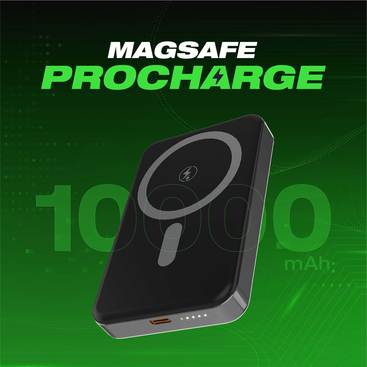 Sugato Procharge 10000mAh - Powerbank - Grey_Grey_Right Side_86744