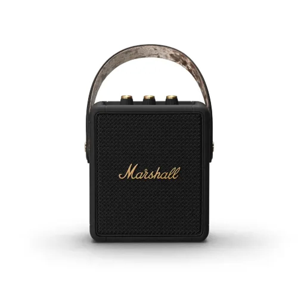 Marshall Stockwell 2 Bluetooth Speaker - Unboxed_Black Brass _Front_64335