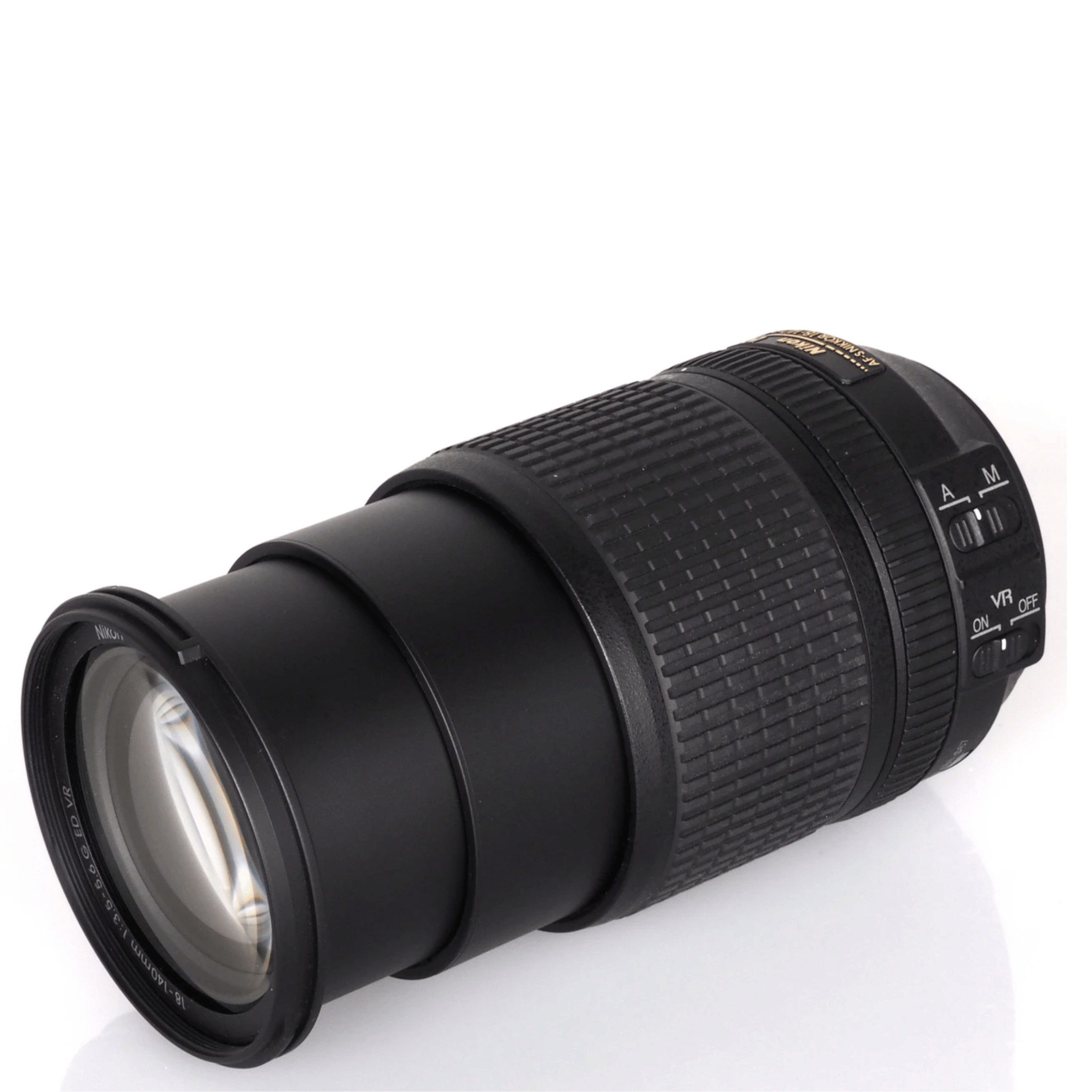 NIKON AF-S DX NIKKOR 18-140 mm f/3.5-5.6 G ED VR Standard Zoom  Lens - Refurbished Good - Black - Refurbished_Black_Top_115152