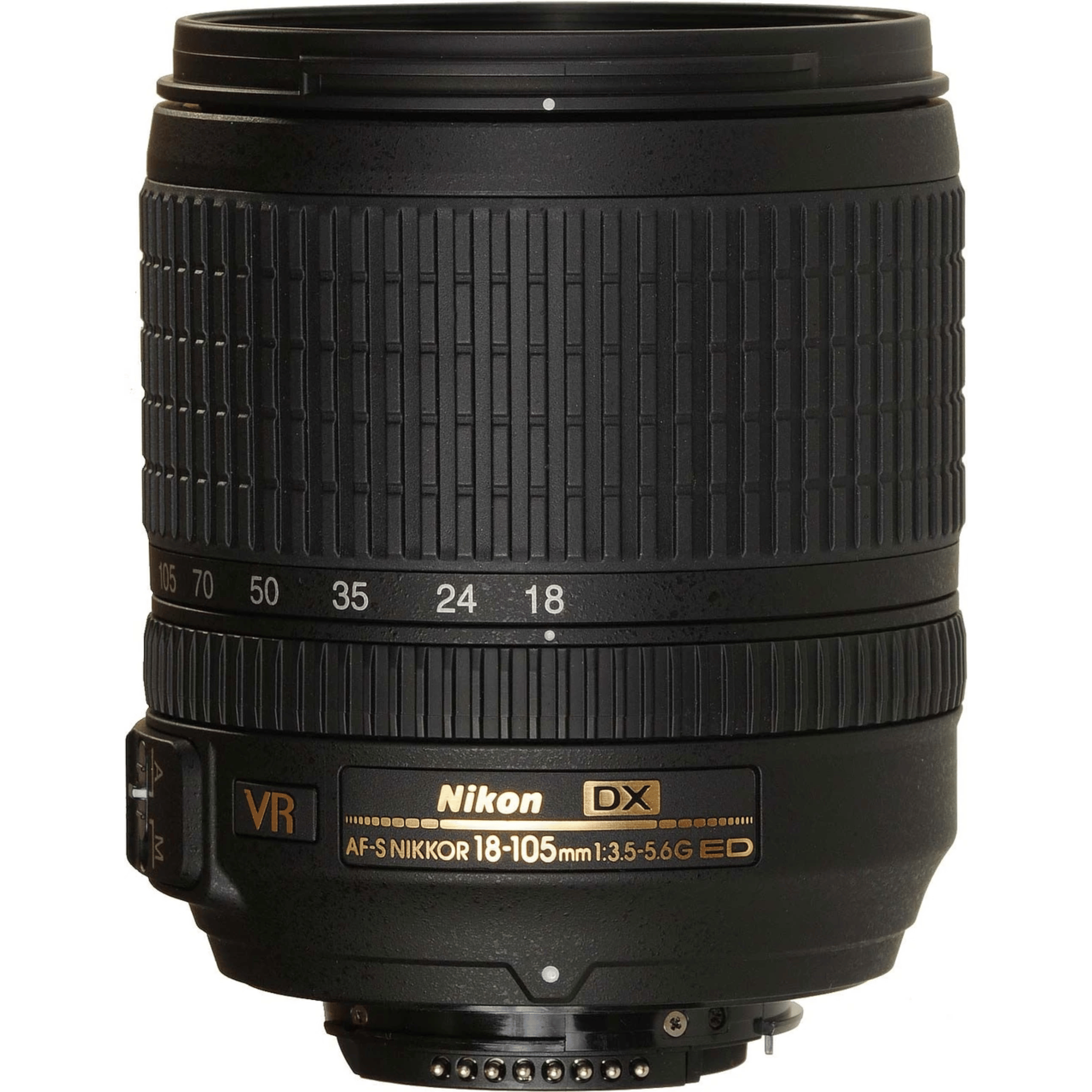 Nikon AF-S DX 18-105mm G VR Zoom Lens - Refurbished Good - Black - Refurbished_Black_Back_115157
