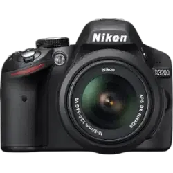 Nikon D3200 24.2MP DSLR - Refurbished_Black_Front_58258