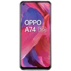 OPPO A74 5G - Refurbished_Fluid Black_Front_49419