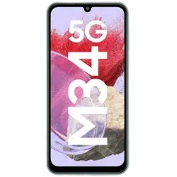 Samsung Galaxy M34 5G - Refurbished_Waterfall Blue_Front_56085