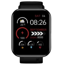 Noise Pulse Grand 3 - Smart Watch_Jet Black_Front_130006