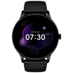 NoiseFit Twist (35mm, Bluetooth Only) - Smart Watch_Jet Black_Front_124204