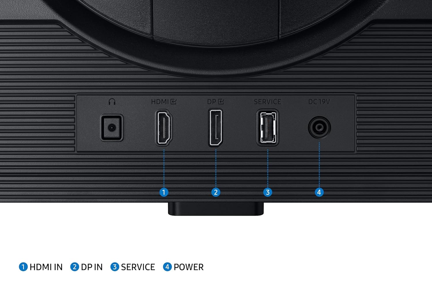 Samsung LS32DG500EWXXL Odyssey G5 Fast 32 Inch IPS 180 Hz 2K Gaming Monitor  - Unboxed_Black_Bottom_89775