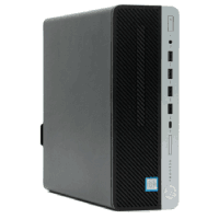HP ProDesk i3 7th Gen Mini PC - Refurbished_Silver Black_Front_123570