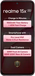 Realme 15X 5G - Refurbished_Maroon Red_Front_89295