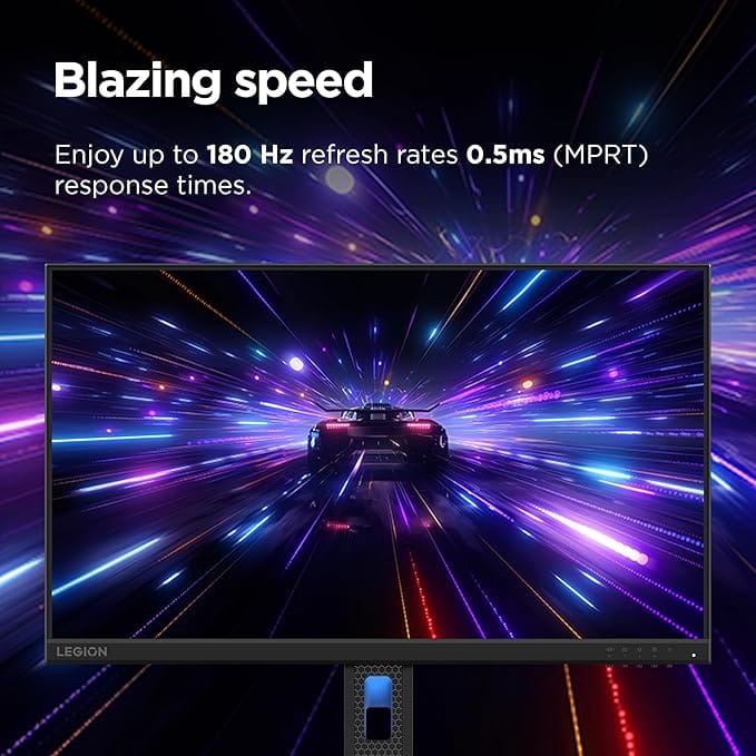 Lenovo Legion R24e 24 Inch IPS 180 Hz FHD Gaming Monitor  - Unboxed_Black_Back_88484