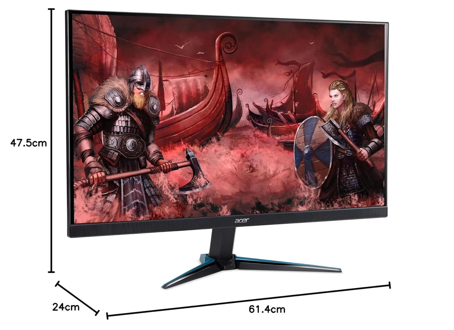 Acer Nitro Vg271U M3 27 Inch IPS 180 Hz WQHD Gaming LCD Monitor  - Unboxed_Black_Bottom_88201