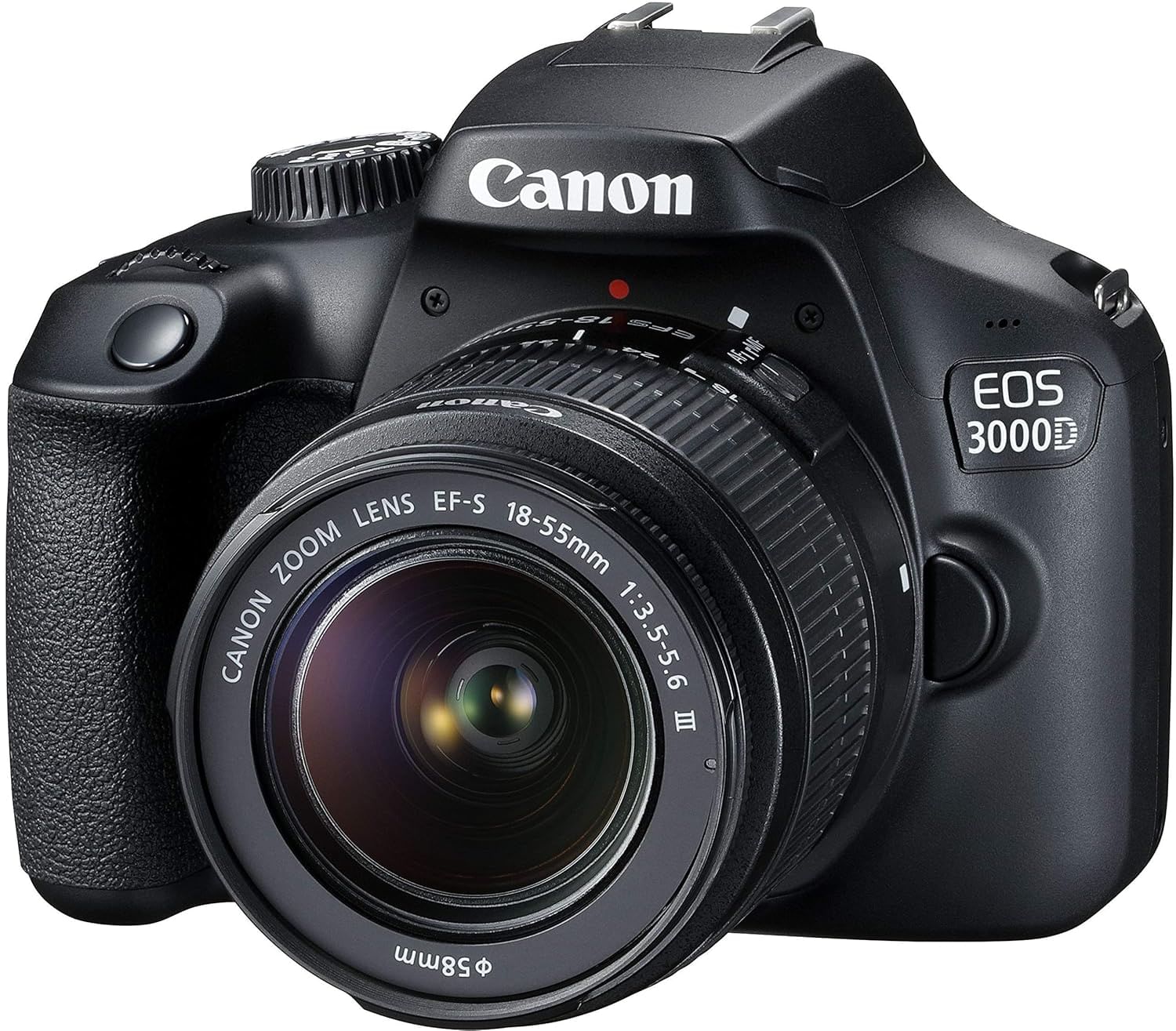 Canon EOS 3000D 18MP DSLR - Refurbished_Black_Left Side_58266