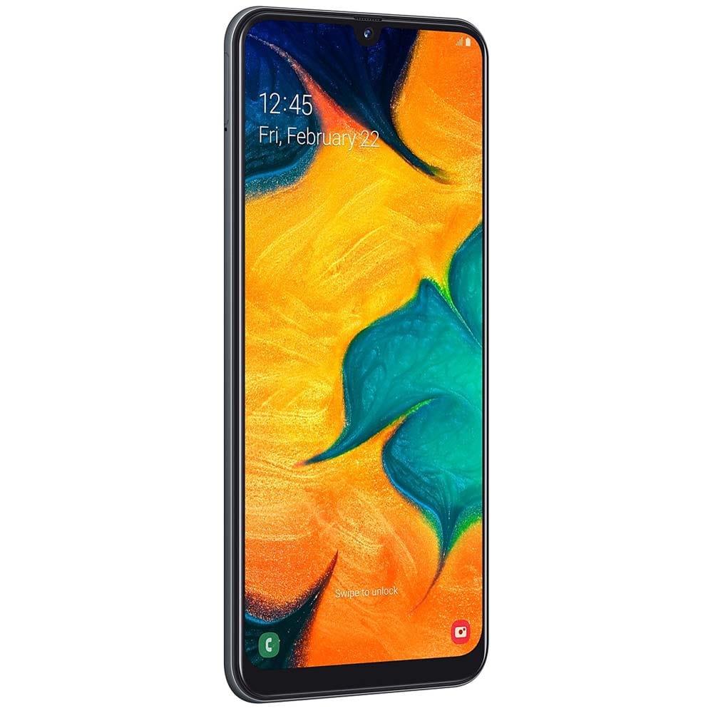 Samsung Galaxy A30 - Refurbished_Black_Left Side_60447