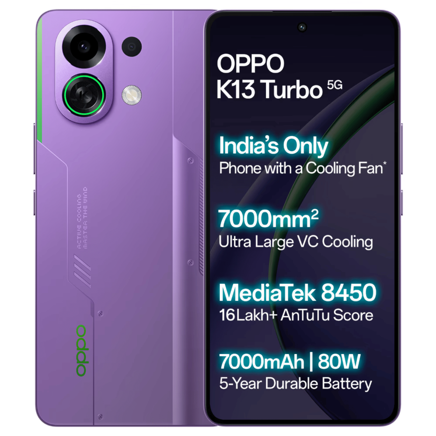 OPPO K13 Turbo Pro 5G - Refurbished_Purple Phantom_Top_89360