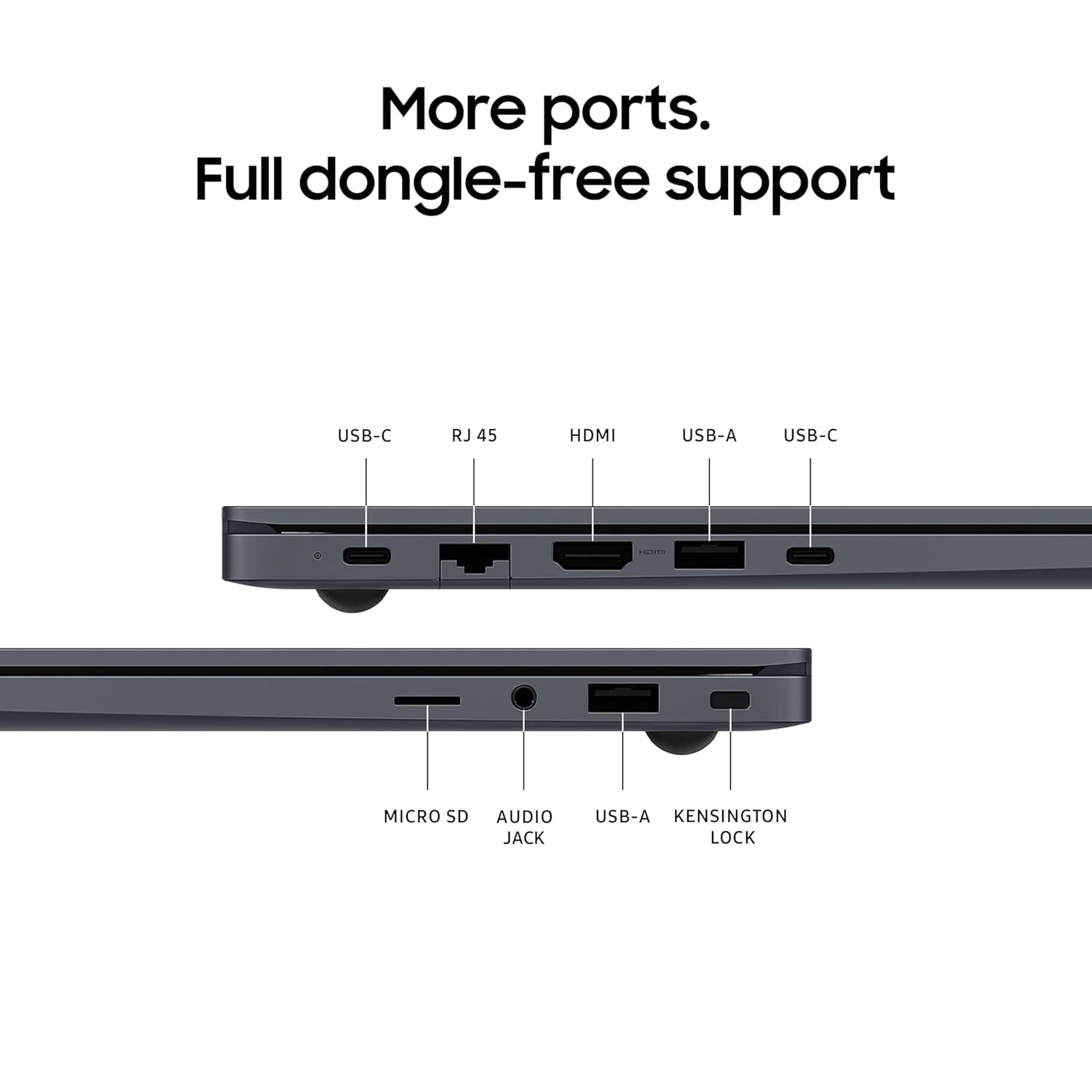 Samsung Galaxy Book4 Series 750XGK (Intel Core i5 13th Gen 15.6 Inch)- Refurbished_Gray_Right Side_86928