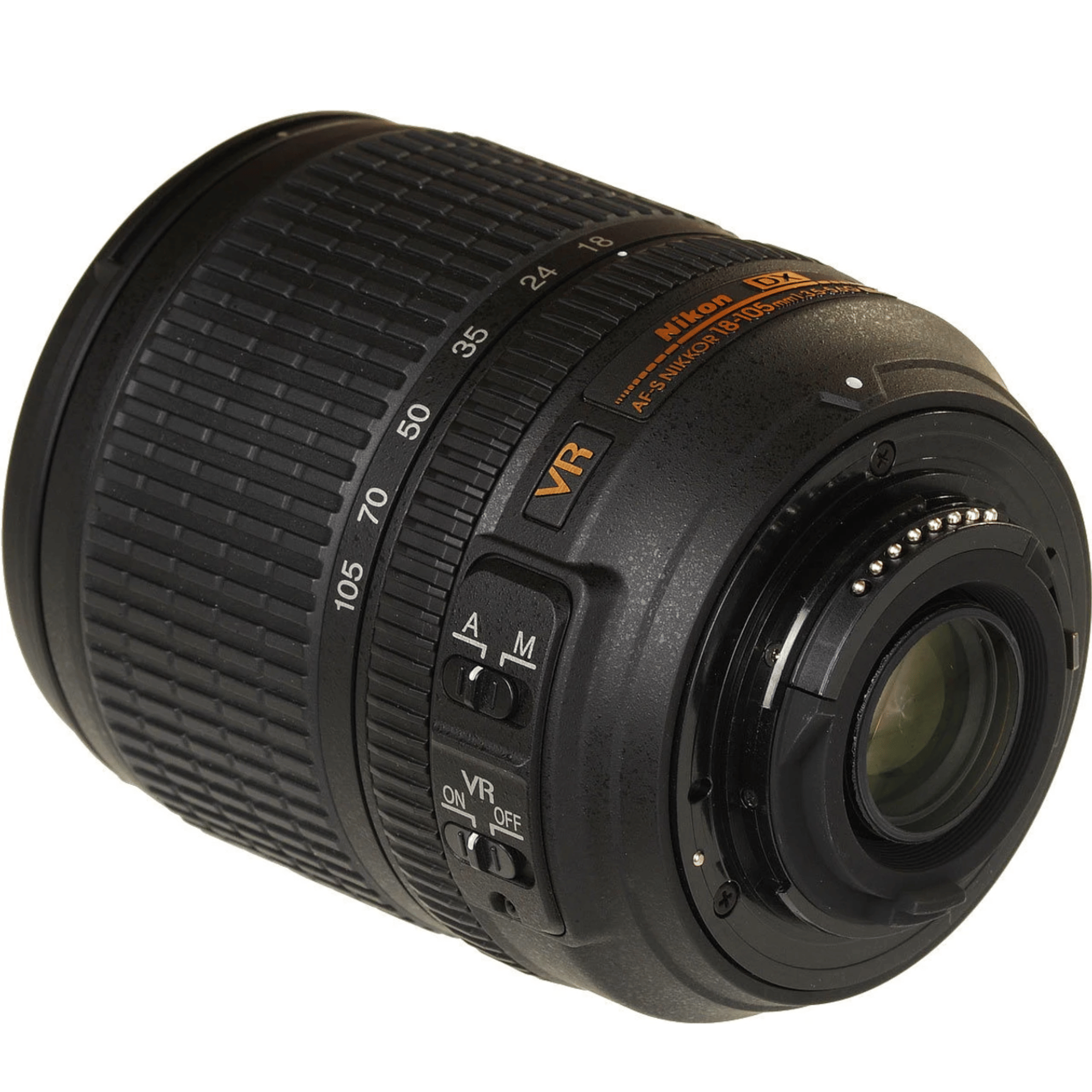 Nikon AF-S DX 18-105mm G VR Zoom Lens - Refurbished Good - Black - Refurbished_Black_Left Side_115156