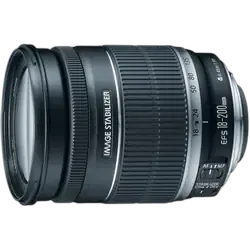 Canon EF-S 18 - 200 mm f/3.5-5.6 IS Standard Zoom Lens - Refurbished Superb - Black - Refurbished_Black_Front_114232