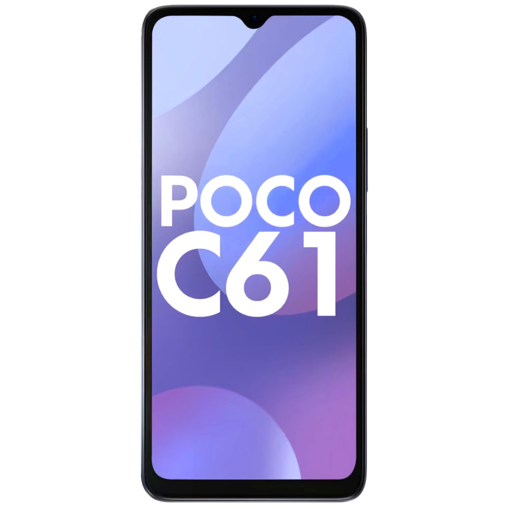 POCO C61 - Refurbished_Diamond Dust Black_Front_52166