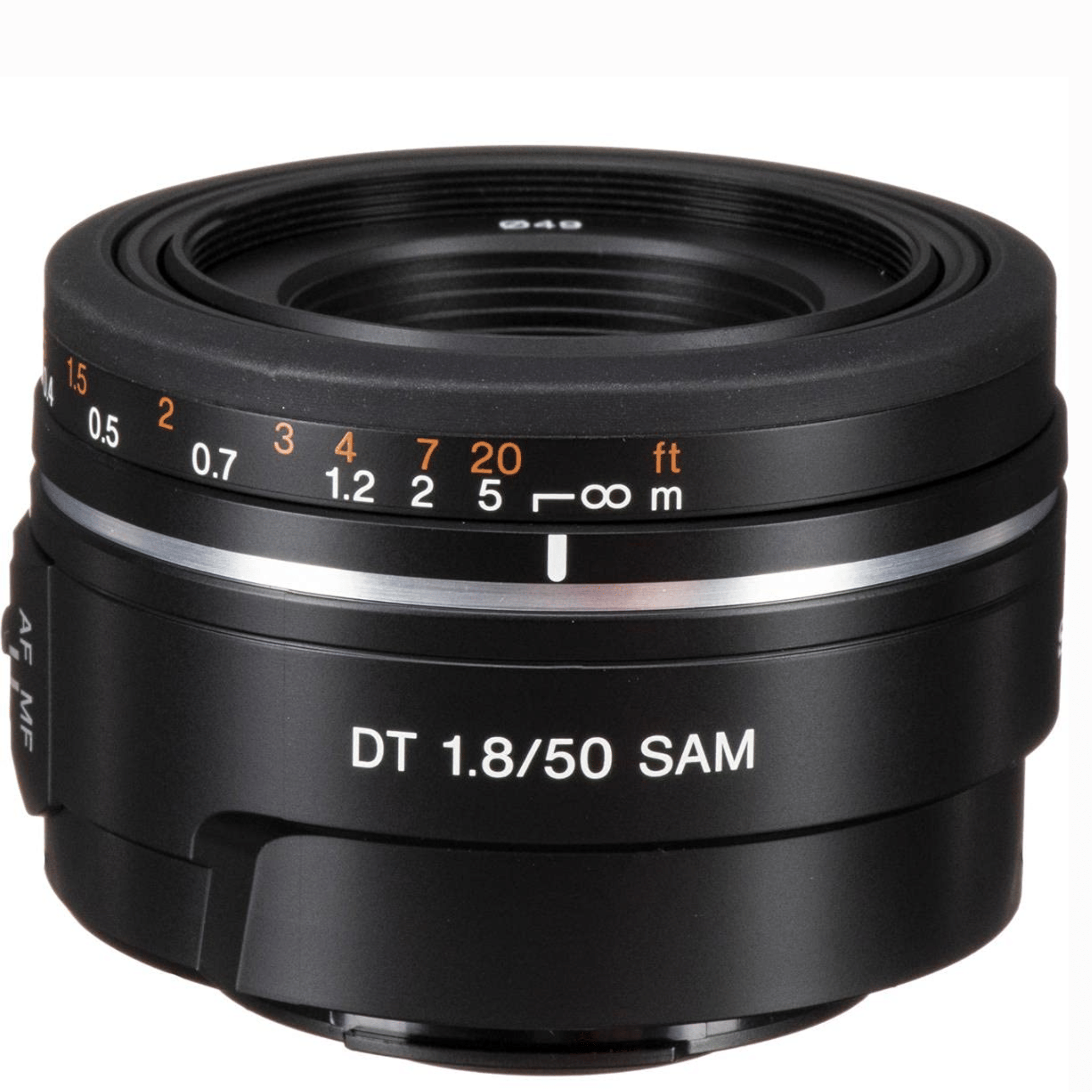 Sony 50 mm f/1.8 SAM DT Prime Lens - Refurbished_Black_Back_123207