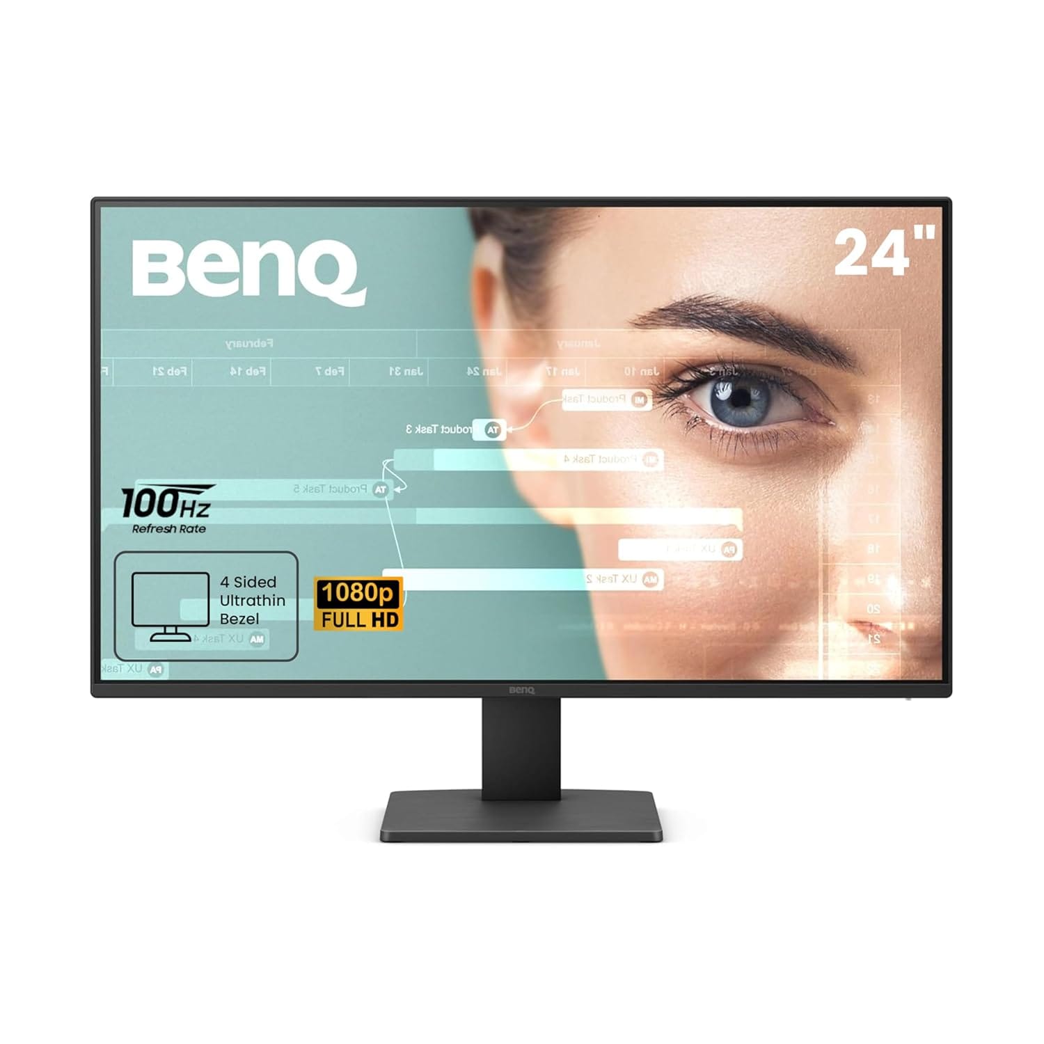 BenQ GW2491 23.8 Inch IPS 100 Hz FHD Monitor - Unboxed