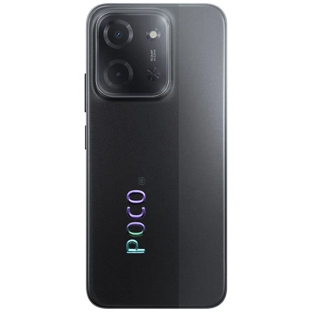 POCO C85 5G - Refurbished_Power Black_Back_125696