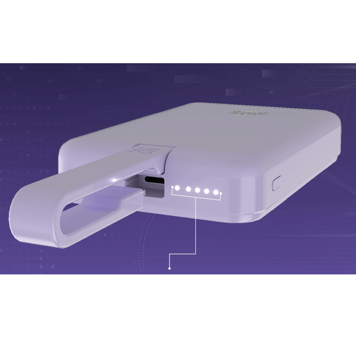 Sugato Hypercharger 10000 mAh - Powerbank - Blue_Maueve_Right Side_123837