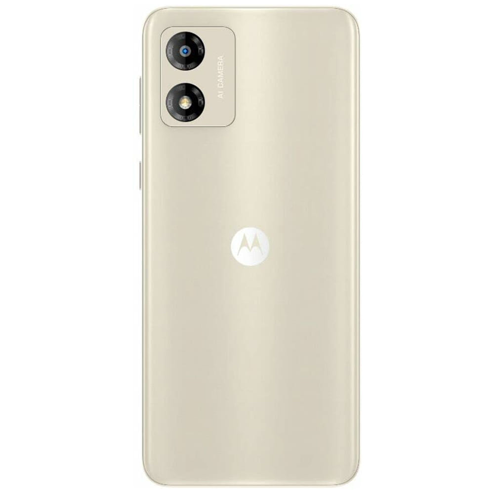 Motorola Moto E13 - Refurbished_Creamy White_Back_46430