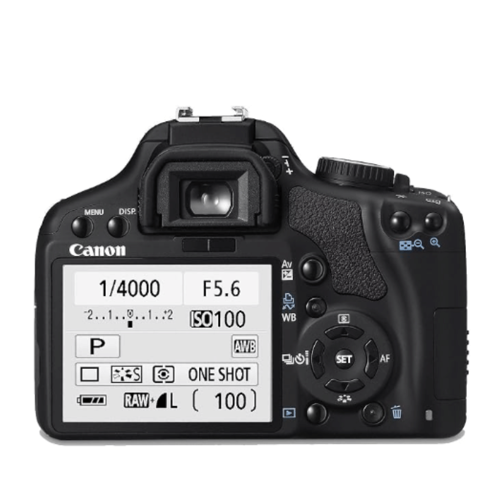 Canon EOS 450D DSLR Camera - Refurbished_Black_Back_127040