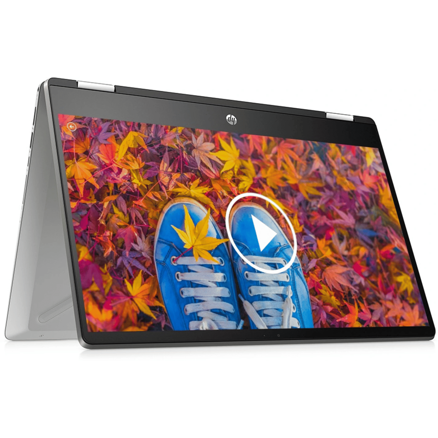 HP/Compaq Pavilion Series x360 Convertible 14-dw1040TU (Touch Screen) (Intel Core i7 11th Gen 14 Inch)- Refurbished_Silver_Back_121911