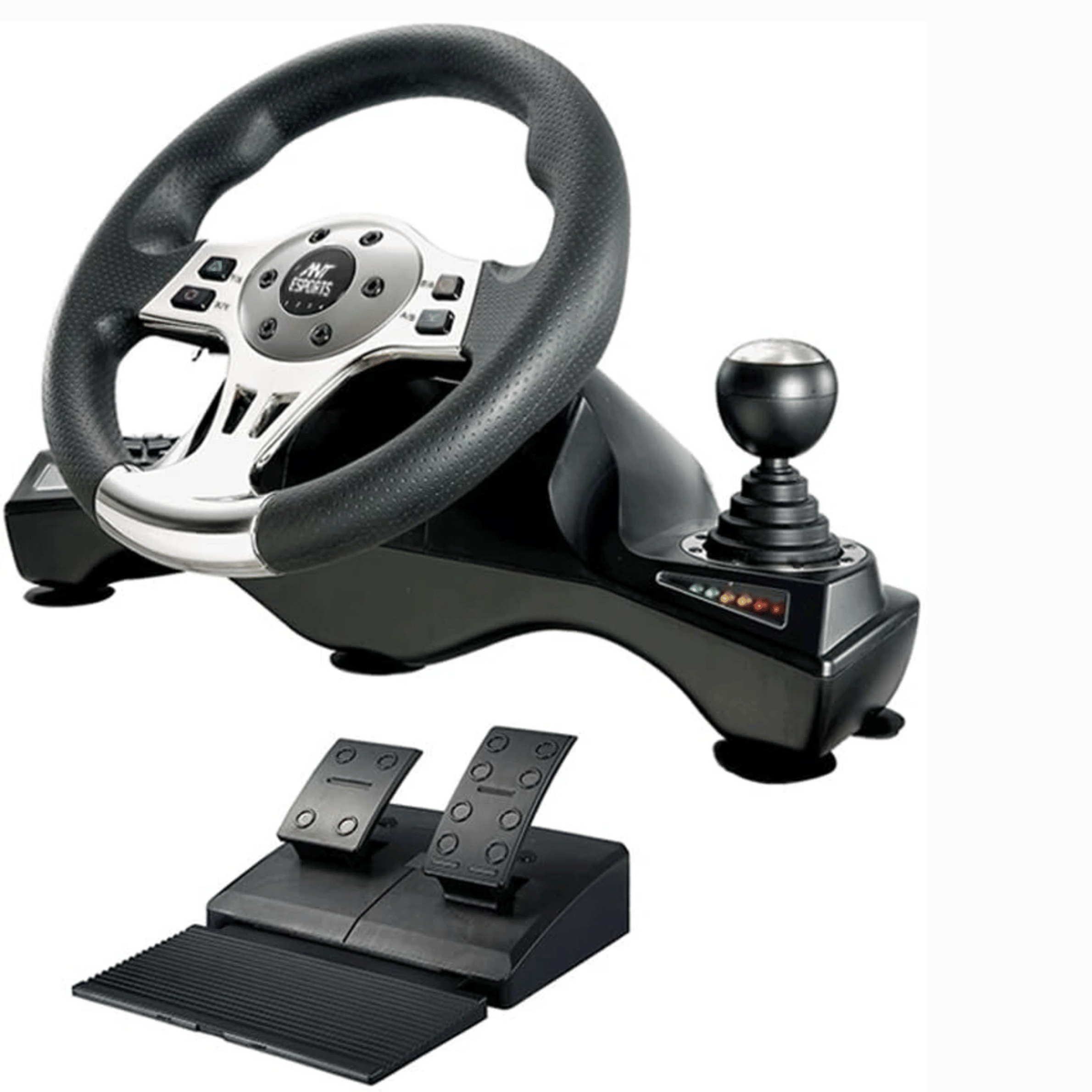 Ant Esports GW190 Racing Steering Wheel Motion Controller - Refurbished Superb - Black - 2024 - PS4)- Refurbished_Black_Back_123757