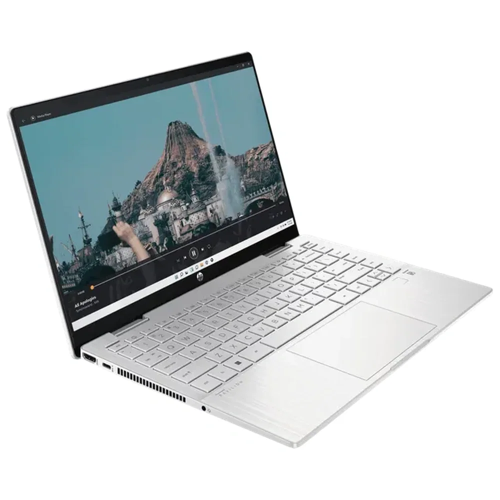 HP/Compaq Pavilion Series 360 2-in-1 14ek0183tu TOUCH SCREEN (Intel Core i3 12th Gen 14 Inch)- Refurbished_Silver_Bottom_131621