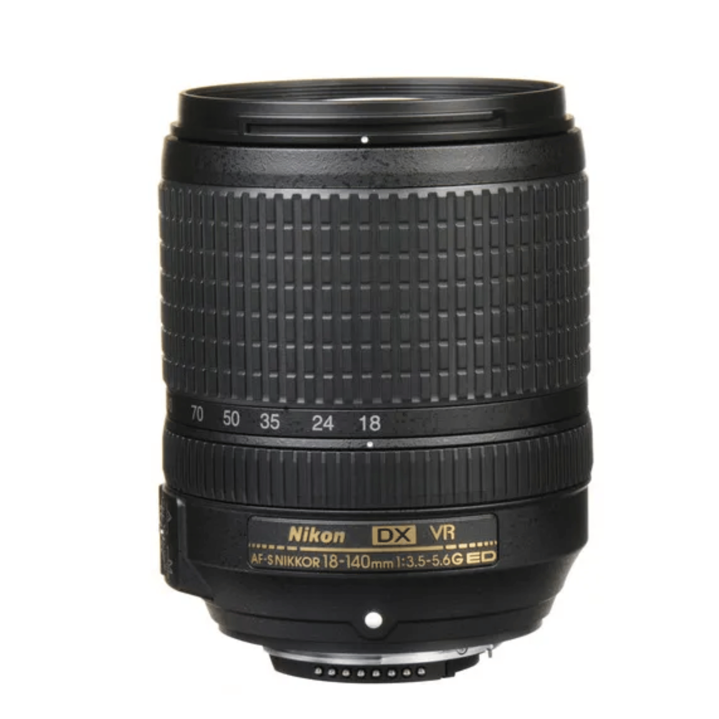 NIKON AF-S DX NIKKOR 18-140 mm f/3.5-5.6 G ED VR Standard Zoom  Lens - Refurbished Good - Black - Refurbished_Black_Back_115150