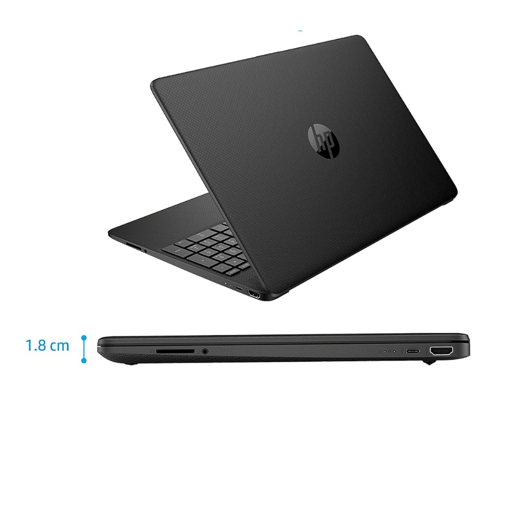 HP/Compaq HP 15 Series 15s-fq2627TU (Intel Core i3 11th Gen 15.6 Inch)- Refurbished_Black_Back_63026