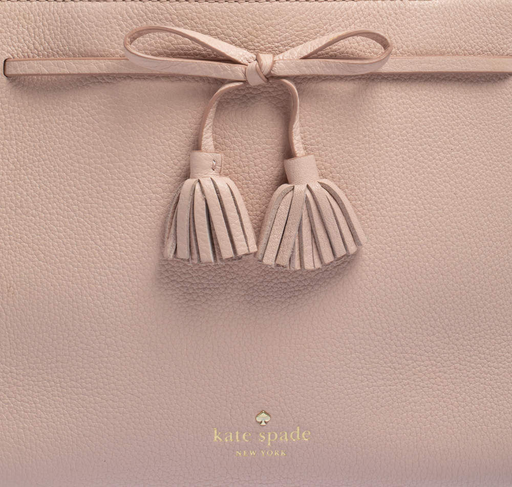 Kate Spade Women's Pink Leather Hayes Street Sam Tote Luxury Bag - Pre-Loved - Pink - Refurbished_Pink_Bottom_64395