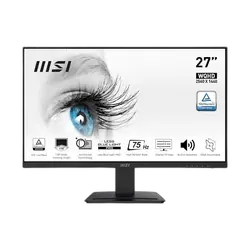 MSI PRO MP273QV 27 Inch VA 75 Hz WQHD Business Monitor  - Unboxed_Black_Front_88726