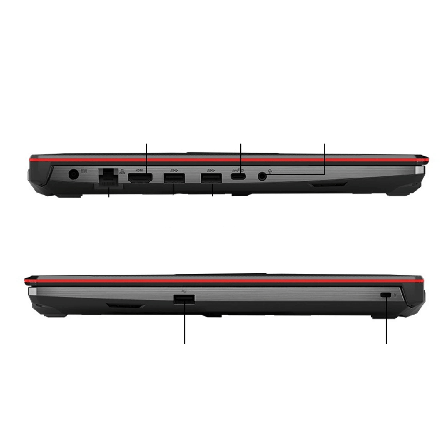 Asus TUF Gaming Series FX506LI-FX566LI (Intel Core i7 10th Gen 15.6 Inch)- Refurbished_Gray_Right Side_114329