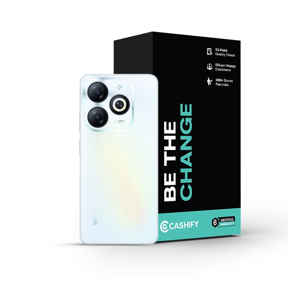 Infinix Smart 8 HD - Refurbished_Galaxy White_Phone With Box_51985
