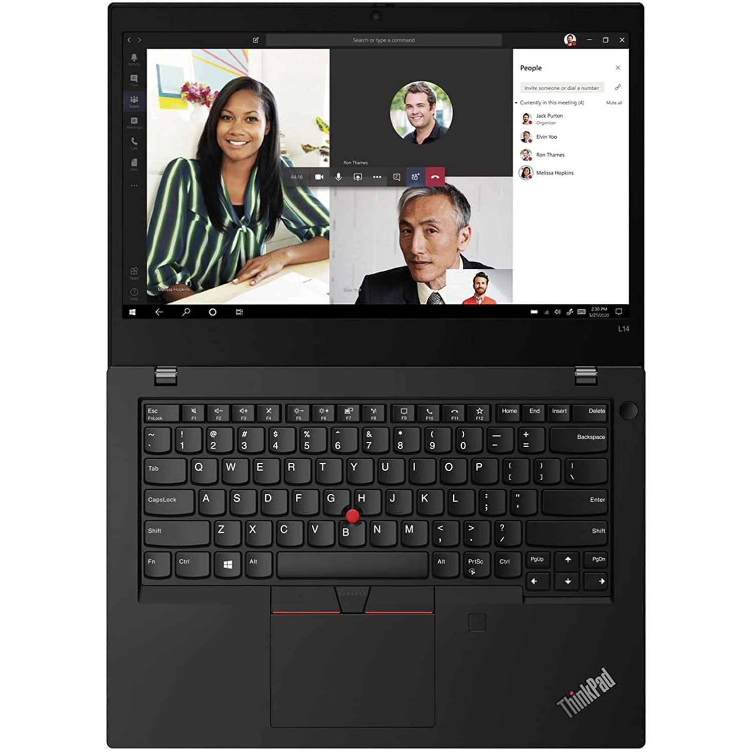 Lenovo Thinkpad L Series L14 Gen 2 Touch Screen (Intel Core i3 11th Gen 14 Inch)- Refurbished_Black_Top_123352