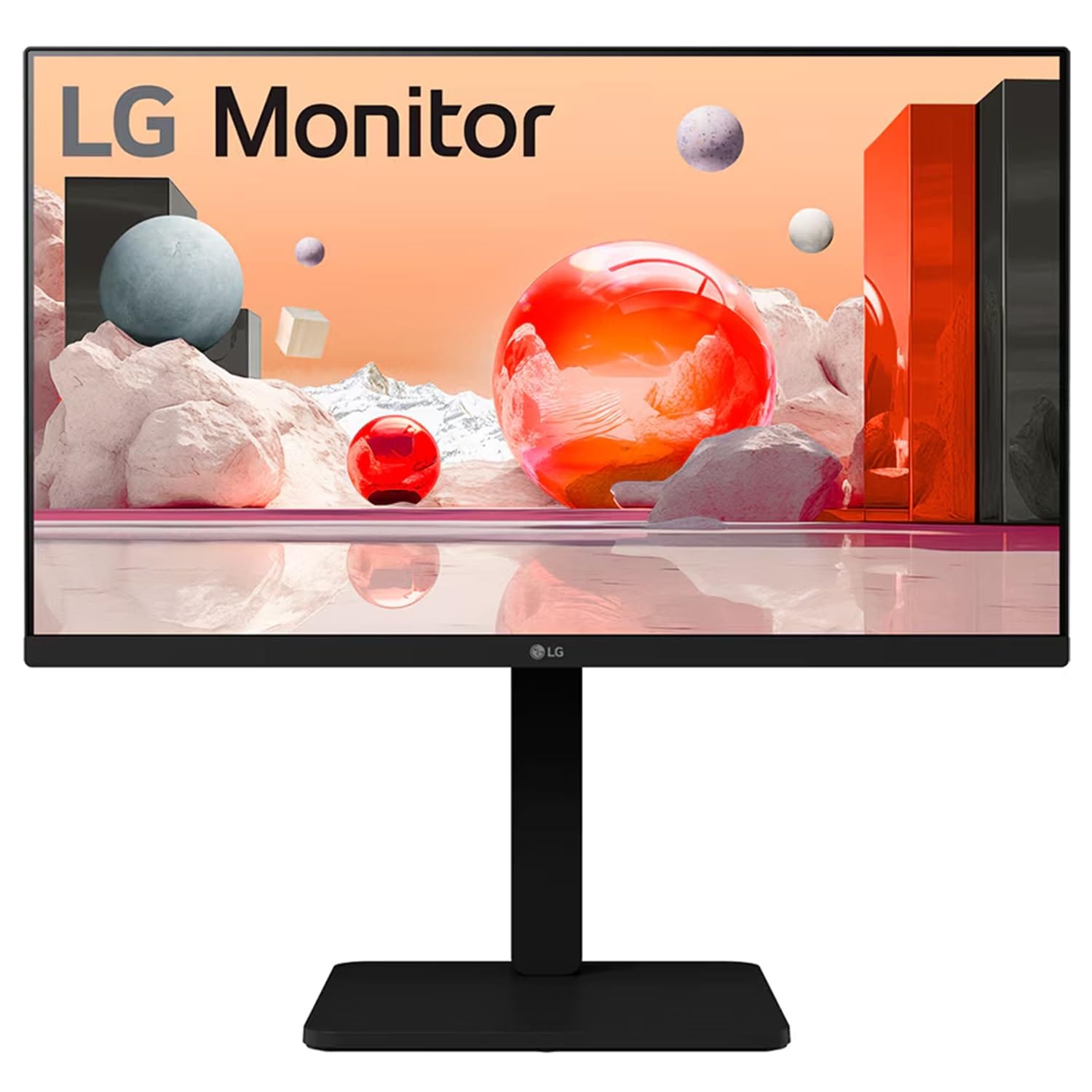 LG 24BA450 24 Inch IPS 100 Hz FHD Monitor  - Unboxed_Black_Front_89679