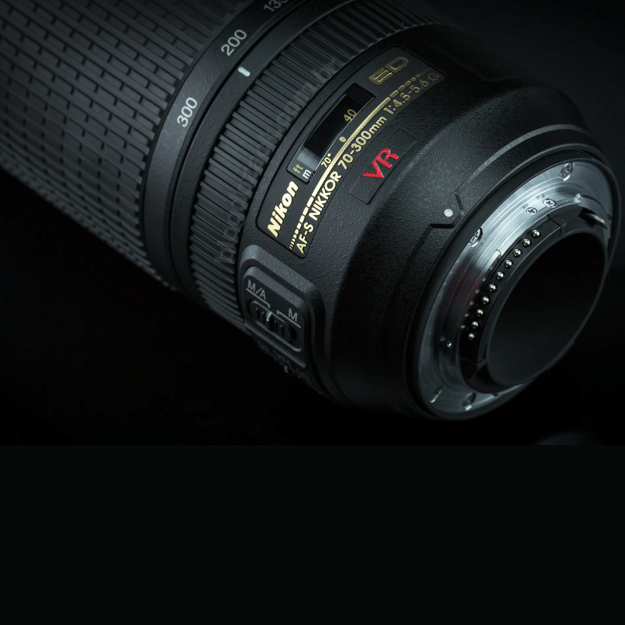 Nikon Af/70-300 mm f/4-5.6G Telephoto Zoom Lens - Refurbished Good - Black - Refurbished_Black_Bottom_115143