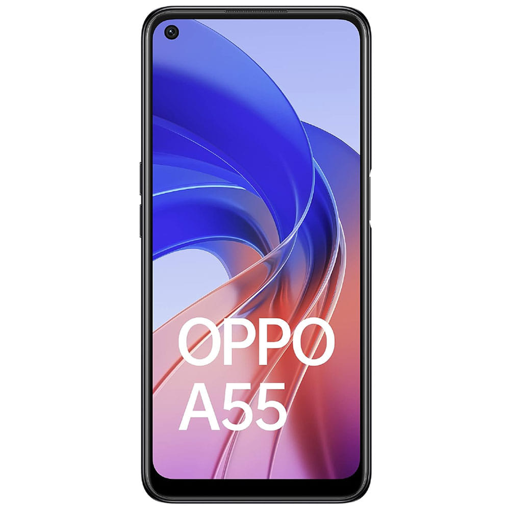 OPPO A55 - Refurbished_Starry Black_Front_52145