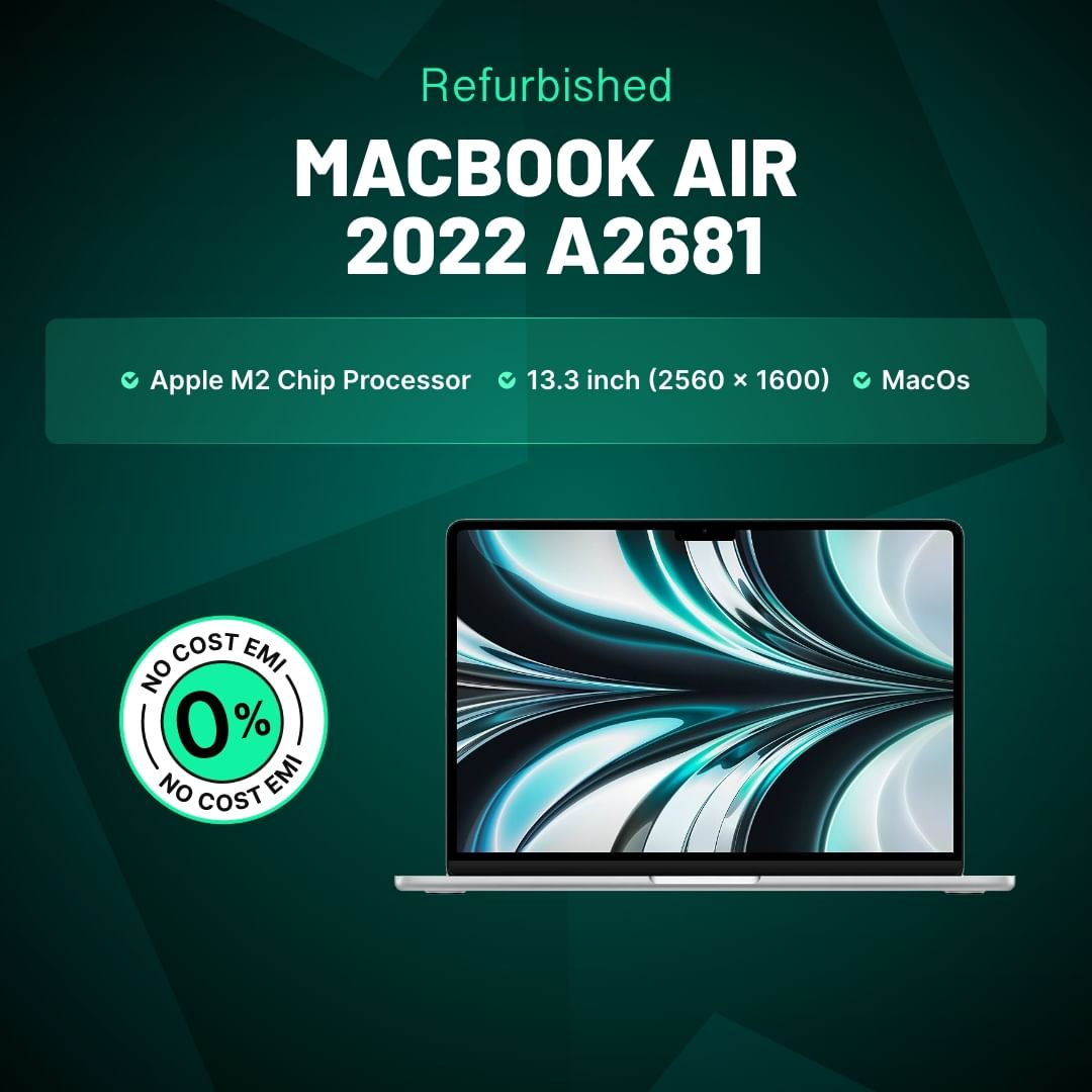Apple MacBook Air 2022 A2681 (Apple M2 chip 13.6 Inch)- Refurbished_Silver_Cashify Assured_57022