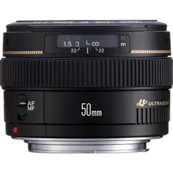 Canon EF 50 mm f/1.4 USM Standard Prime Lens - Refurbished Good - Black - Refurbished_Black_Back_114723