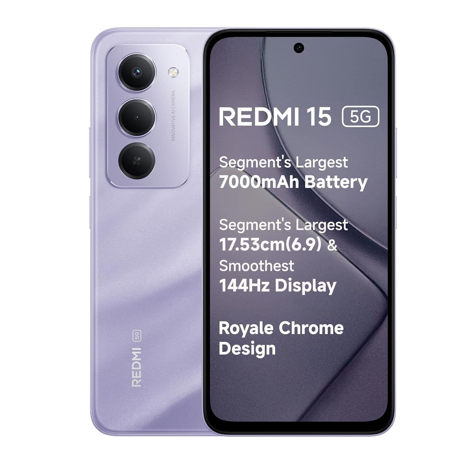 Xiaomi Redmi 15 5G - Refurbished_Sandy Purple_Front_87552