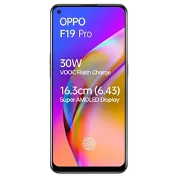 Oppo F19 Pro - Refurbished_Fluid Black_Front_59056