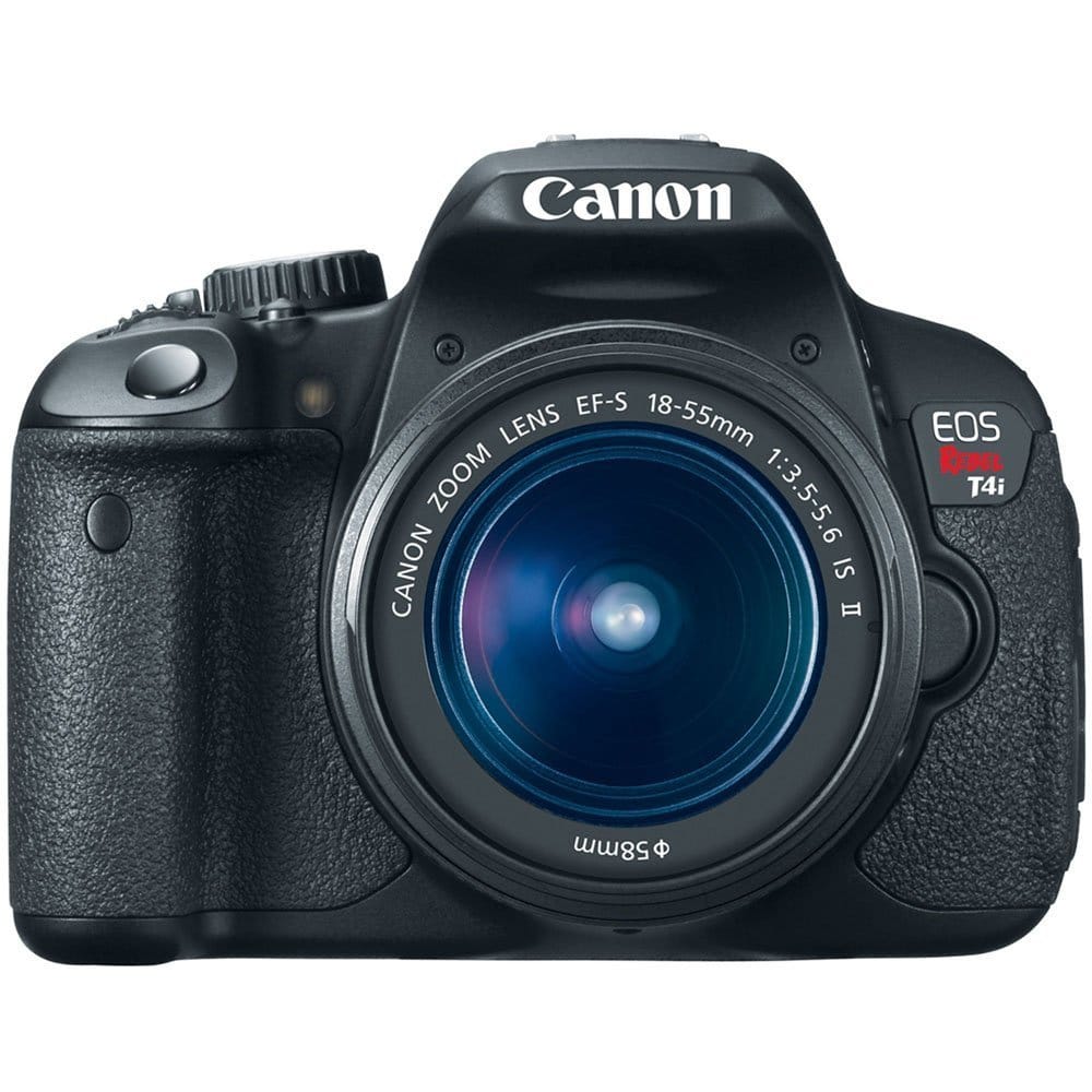 Canon EOS 650D 18MP DSLR - Refurbished_Black_Front_90105