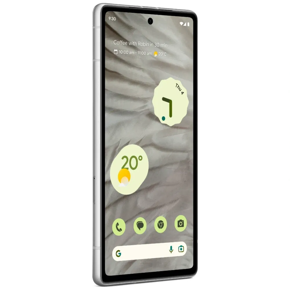 Google Pixel 7a - Refurbished_Snow_Left Side_129161