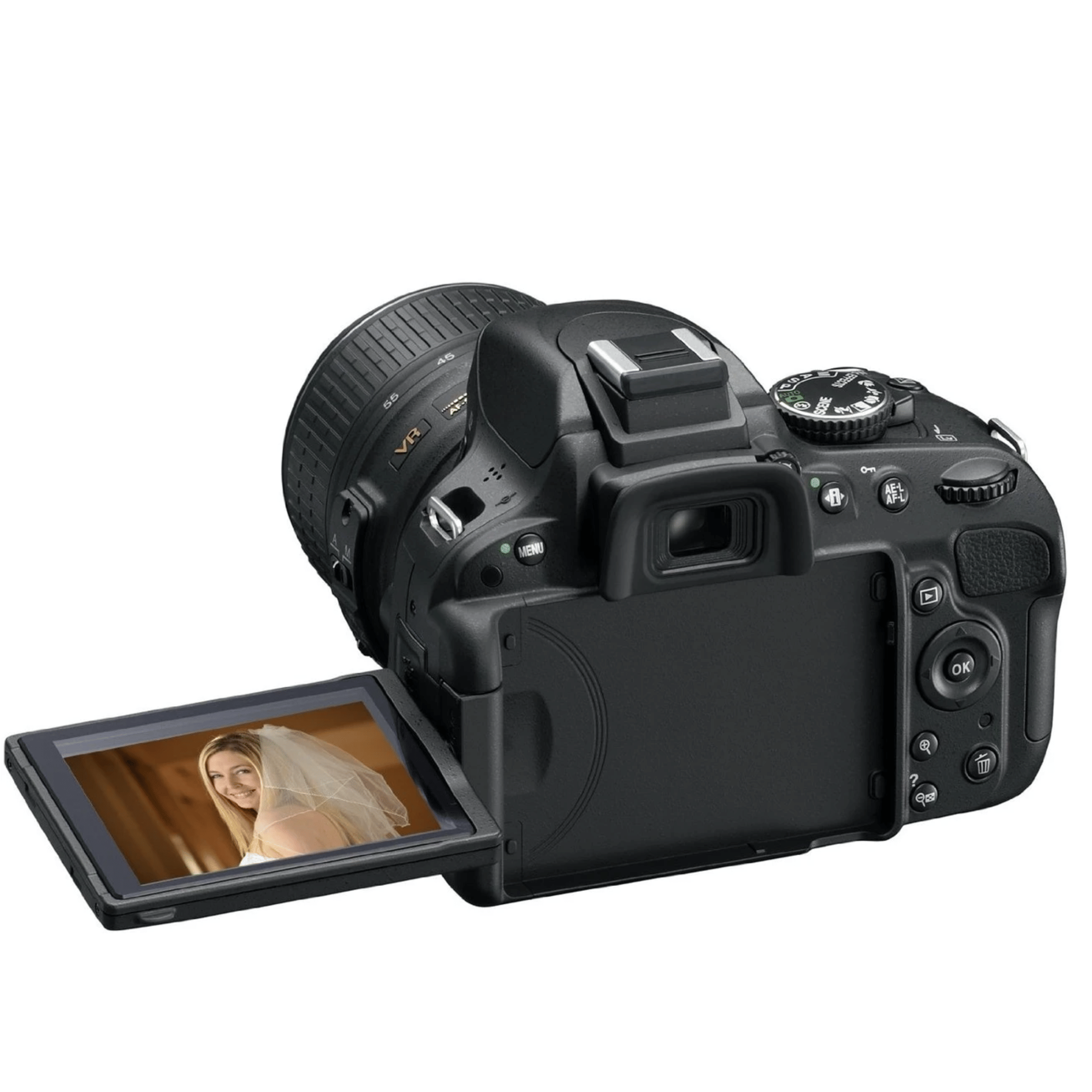Nikon D5100 16.2MP DSLR - Refurbished_Black_Right Side_114990